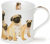 WESSEX Designer Dogs - Pugs - porcelana