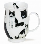 SUFFOLK Cats Black & White - porcelana