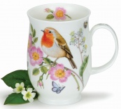 SUFFOLK Hedgerow Birds Robin - porcelana