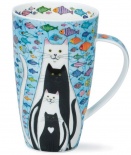 HENLEY  Aqua Cats - porcelana