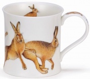 WESSEX Hares Leaping - porcelana